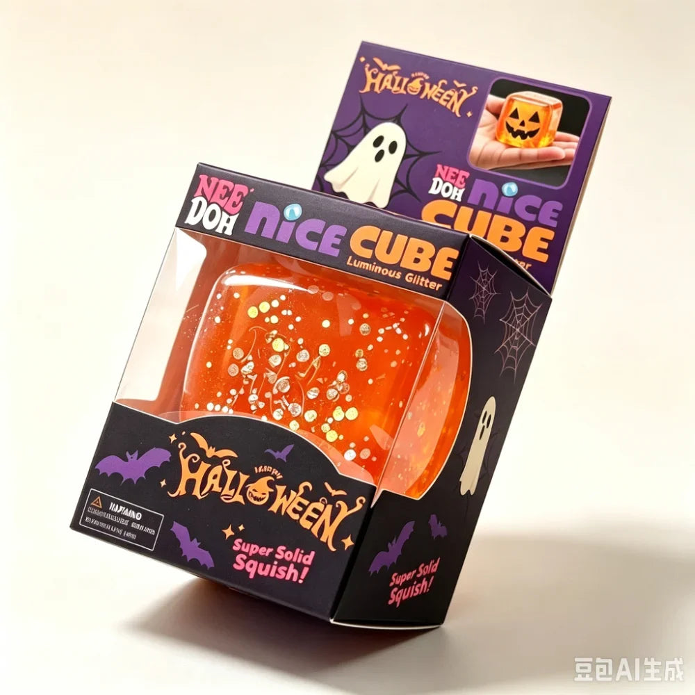 Needoh Halloween Squeeze Toys Sensory Toy Colorful Knead Stretch Anxiety Relief ADHD Fidget Toy Leisure Gift