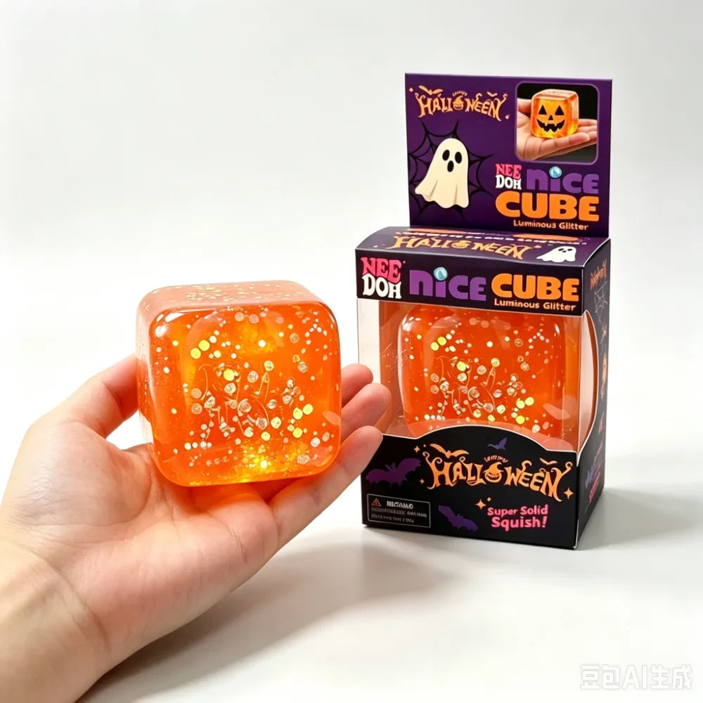 Needoh Halloween Squeeze Toys Sensory Toy Colorful Knead Stretch Anxiety Relief ADHD Fidget Toy Leisure Gift